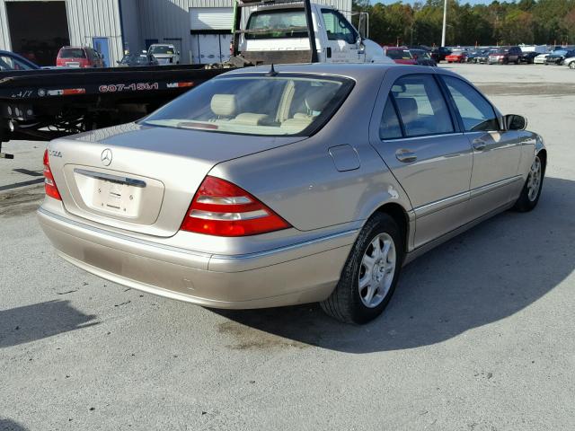 WDBNG75J9YA116278 - 2000 MERCEDES-BENZ S 500 GOLD photo 4