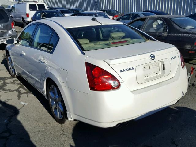 1N4BA41EX4C872378 - 2004 NISSAN MAXIMA SE WHITE photo 3