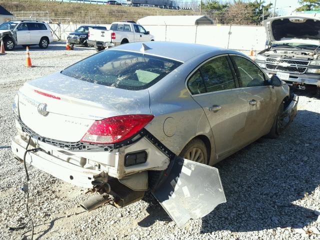 2G4GS5EV3D9182598 - 2013 BUICK REGAL PREM SILVER photo 4