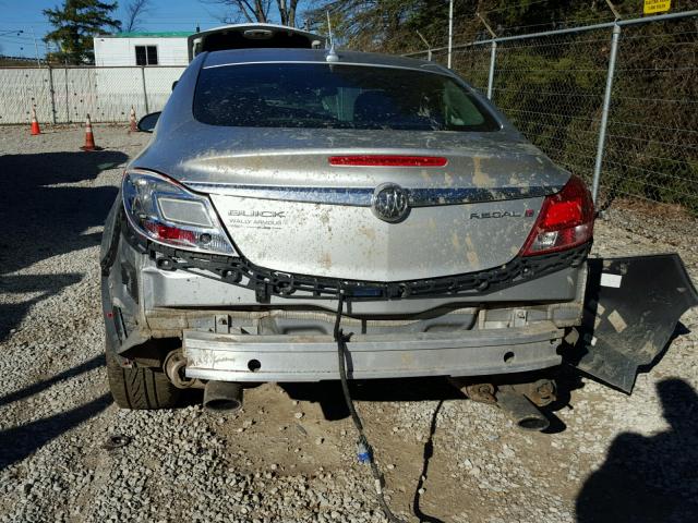 2G4GS5EV3D9182598 - 2013 BUICK REGAL PREM SILVER photo 9