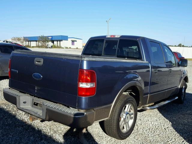 1FTPW12584KD63846 - 2004 FORD F150 SUPER BLUE photo 4