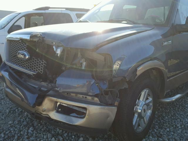 1FTPW12584KD63846 - 2004 FORD F150 SUPER BLUE photo 9