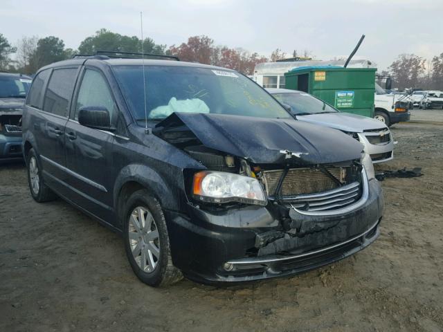 2C4RC1BGXDR706323 - 2013 CHRYSLER TOWN & COU BLACK photo 1