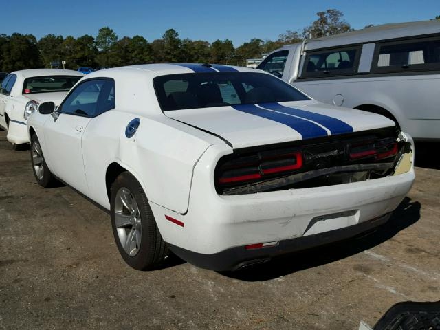 2C3CDZAG4GH176996 - 2016 DODGE CHALLENGER WHITE photo 3