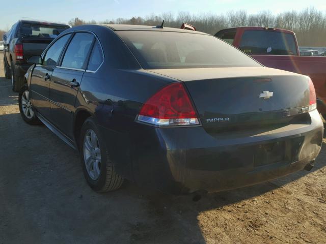 2G1WF5E30C1158431 - 2012 CHEVROLET IMPALA LS BLACK photo 3