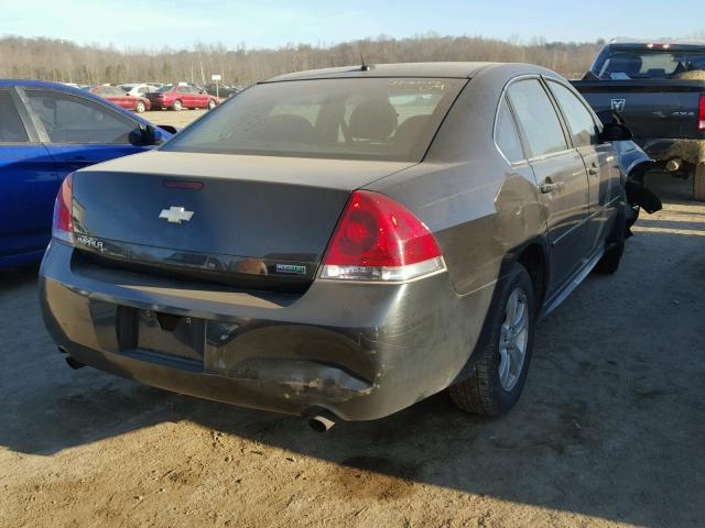 2G1WF5E30C1158431 - 2012 CHEVROLET IMPALA LS BLACK photo 4