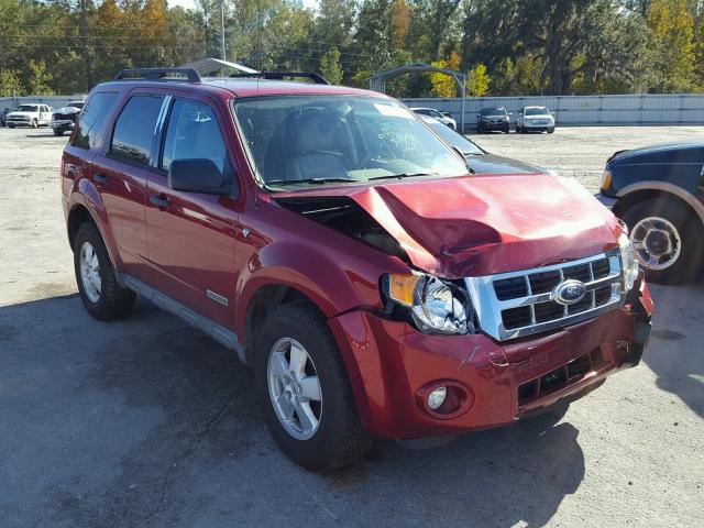 1FMCU93198KA20429 - 2008 FORD ESCAPE XLT RED photo 1