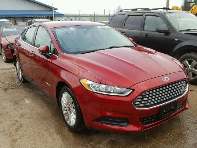 3FA6P0UU1ER266210 - 2014 FORD FUSION S H RED photo 1