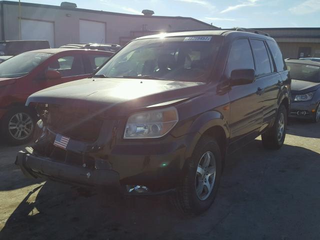 5FNYF28538B021872 - 2008 HONDA PILOT EXL BLACK photo 2