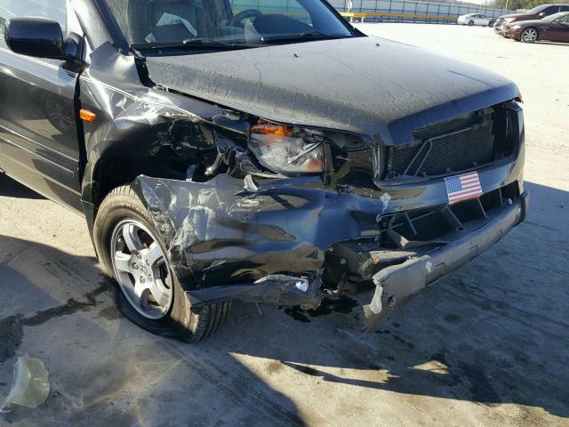 5FNYF28538B021872 - 2008 HONDA PILOT EXL BLACK photo 9