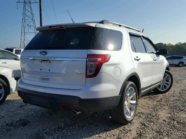 1FMHK8F81CGA34464 - 2012 FORD EXPLORER L WHITE photo 4