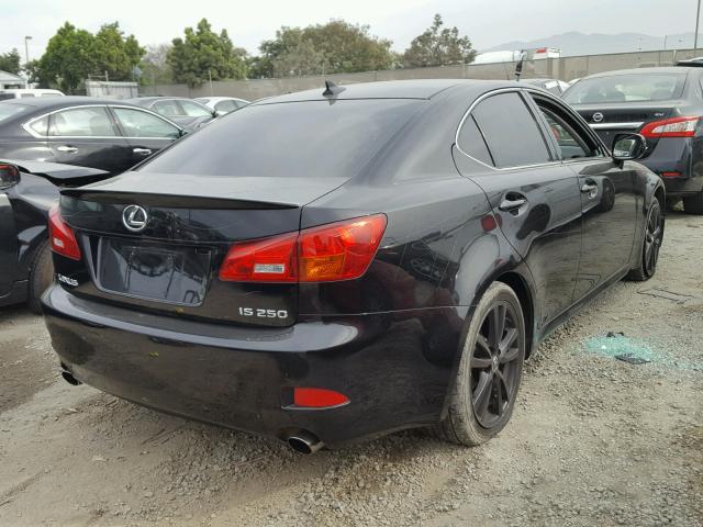 JTHBK262282072131 - 2008 LEXUS IS 250 BLACK photo 4