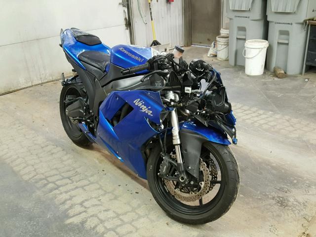 JKAZX4P178A047339 - 2008 KAWASAKI ZX600 P BLUE photo 1