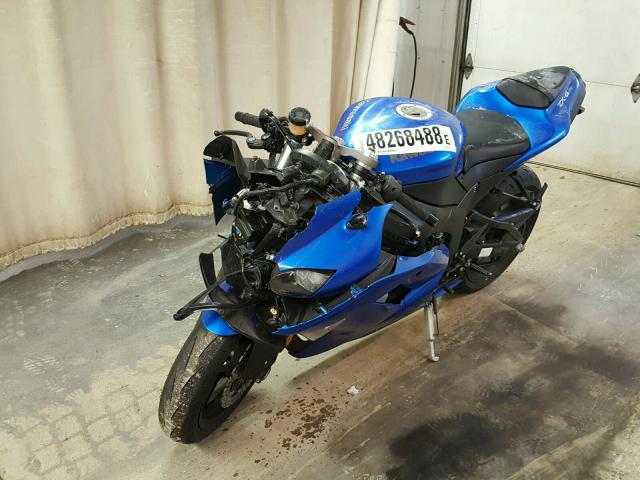 JKAZX4P178A047339 - 2008 KAWASAKI ZX600 P BLUE photo 2