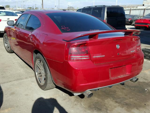 2B3KA73W46H369755 - 2006 DODGE CHARGER SR BURGUNDY photo 3