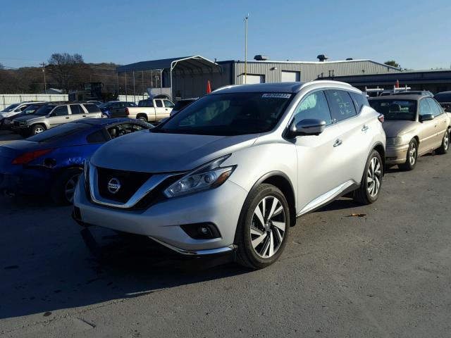 5N1AZ2MH4HN162066 - 2017 NISSAN MURANO S SILVER photo 2