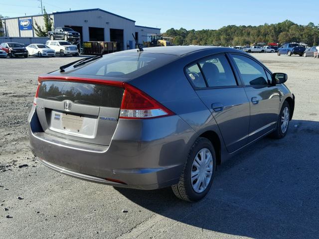 JHMZE2H35BS003047 - 2011 HONDA INSIGHT GRAY photo 4