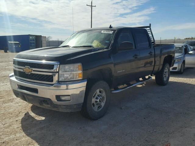 1GC1KXEG2BF235058 - 2011 CHEVROLET SILVERADO BLACK photo 2