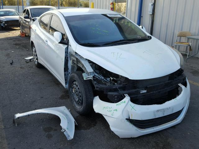 5NPDH4AE2BH059357 - 2011 HYUNDAI ELANTRA GL WHITE photo 1