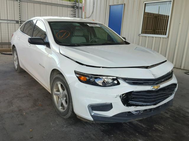 1G1ZB5STXGF325941 - 2016 CHEVROLET MALIBU LS WHITE photo 1