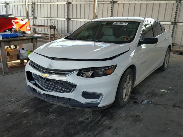 1G1ZB5STXGF325941 - 2016 CHEVROLET MALIBU LS WHITE photo 2