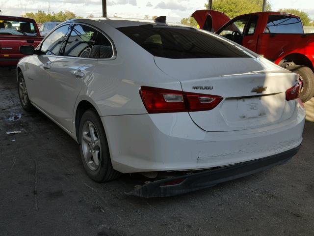 1G1ZB5STXGF325941 - 2016 CHEVROLET MALIBU LS WHITE photo 3