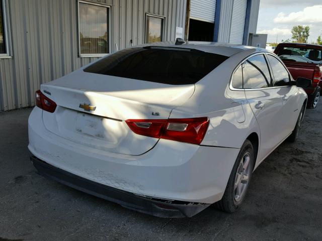 1G1ZB5STXGF325941 - 2016 CHEVROLET MALIBU LS WHITE photo 4