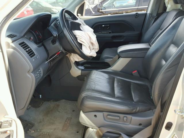 5FNYF18538B054848 - 2008 HONDA PILOT EXL SILVER photo 5