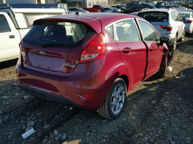 3FADP4FJ9BM169993 - 2011 FORD FIESTA SES RED photo 4