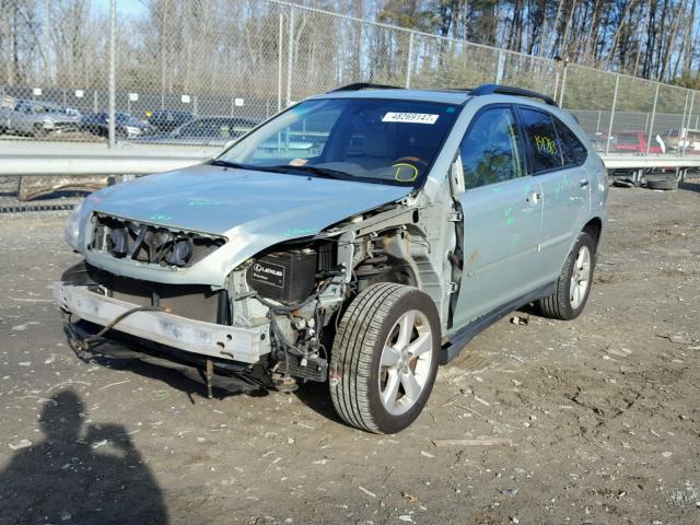 2T2HK31U28C048757 - 2008 LEXUS RX 350 GREEN photo 2