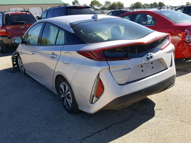 JTDKARFP9H3049500 - 2017 TOYOTA PRIUS PRIM ვერცხლისფერი ფოტო 3