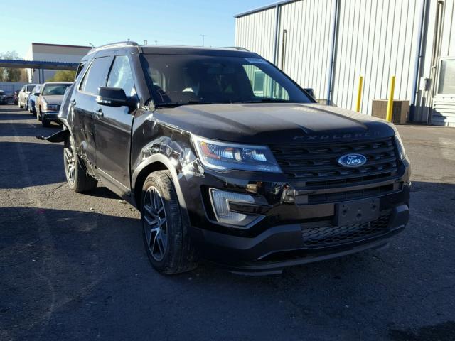 1FM5K8GT6HGD04348 - 2017 FORD EXPLORER S BLACK photo 1