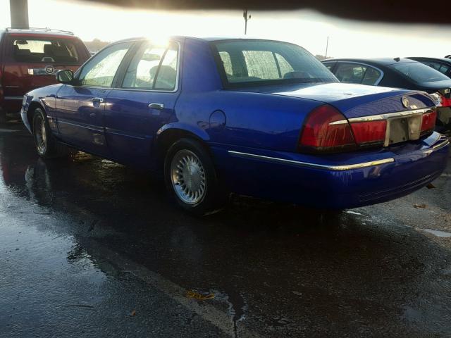 2MEFM75W0XX726200 - 1999 MERCURY GRAND MARQ BLUE photo 3