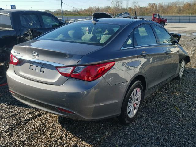 5NPEB4AC7CH327213 - 2012 HYUNDAI SONATA GLS GRAY photo 4