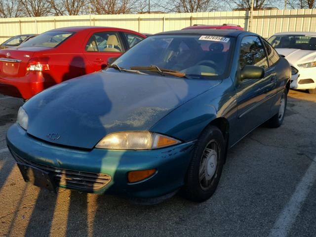 1G1JC1241W7150452 - 1998 CHEVROLET CAVALIER B GREEN photo 2