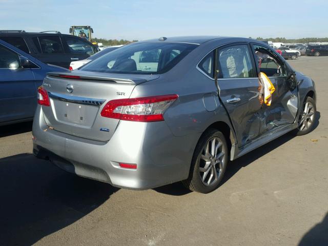 3N1AB7APXEY260506 - 2014 NISSAN SENTRA S SILVER photo 4