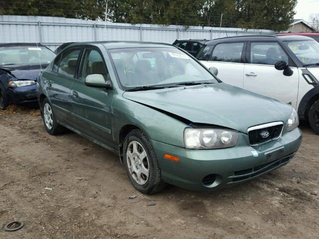 KMHDN45D02U248116 - 2002 HYUNDAI ELANTRA GL GREEN photo 1