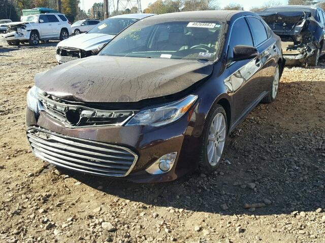 4T1BK1EB8EU113290 - 2014 TOYOTA AVALON BAS BURGUNDY photo 2