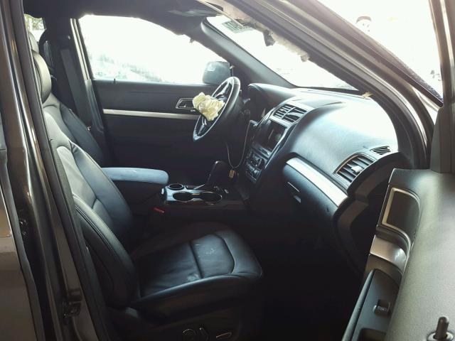 1FM5K7DH0HGC51737 - 2017 FORD EXPLORER X CHARCOAL photo 5