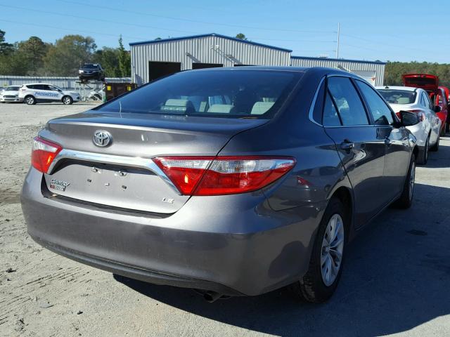 4T4BF1FK2GR550911 - 2016 TOYOTA CAMRY LE GRAY photo 4