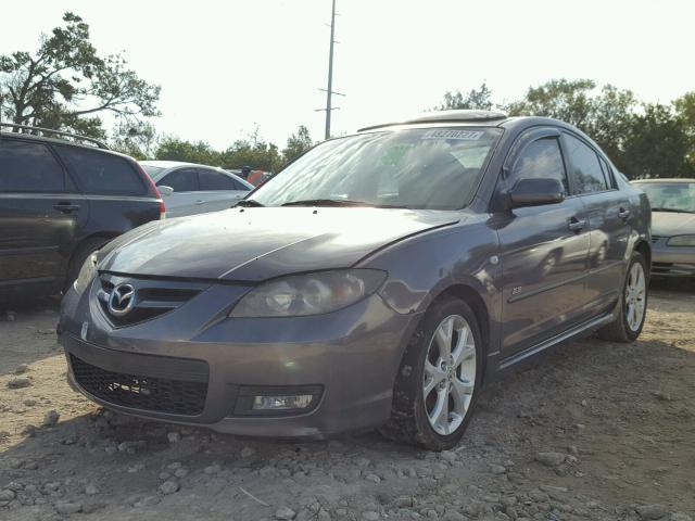 JM1BK323381118058 - 2008 MAZDA 3 S GRAY photo 2