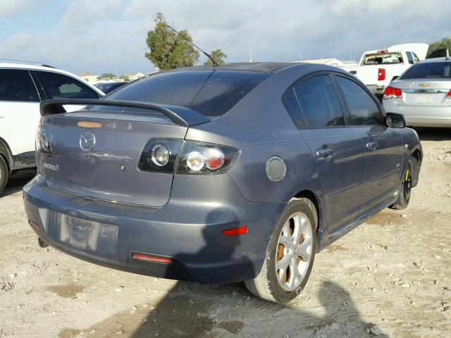 JM1BK323381118058 - 2008 MAZDA 3 S GRAY photo 4