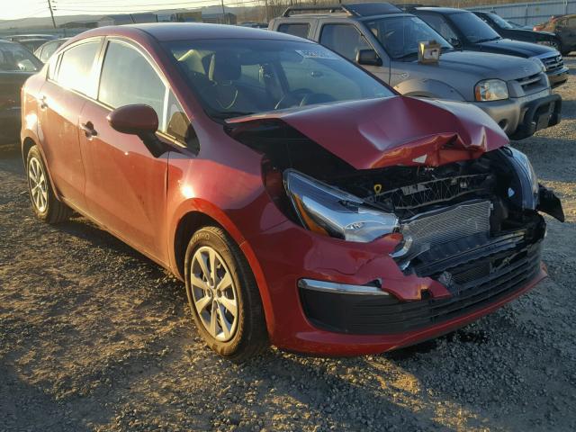 KNADM4A36H6016098 - 2017 KIA RIO LX RED photo 1