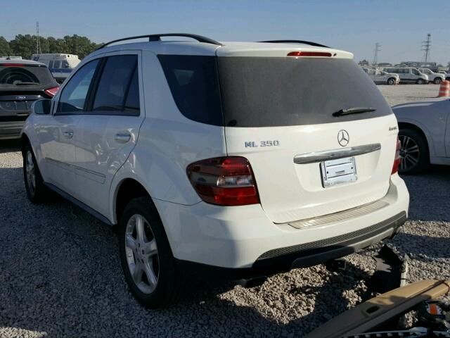 4JGBB86E78A356970 - 2008 MERCEDES-BENZ ML 350 WHITE photo 3