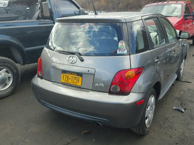 JTKKT624650095425 - 2005 TOYOTA SCION XA GRAY photo 4