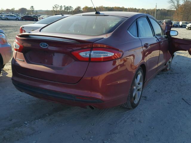 3FA6P0G7XGR337431 - 2016 FORD FUSION S RED photo 4