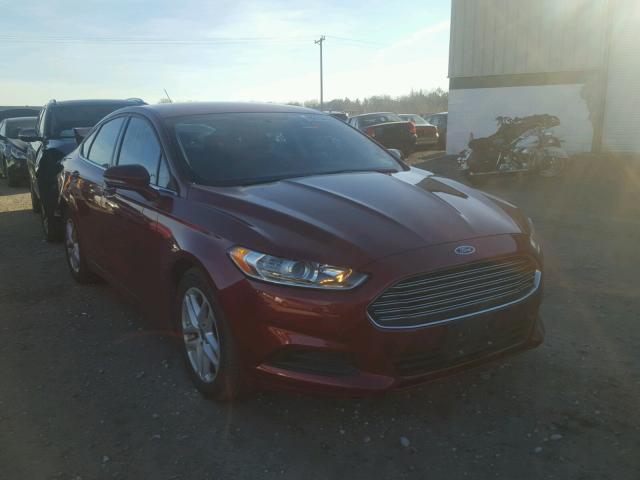 3FA6P0H74GR171020 - 2016 FORD FUSION SE RED photo 1