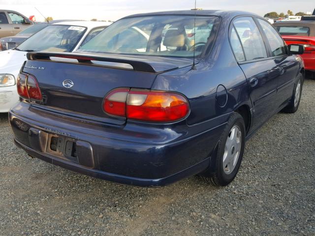 1G1NE52J616202813 - 2001 CHEVROLET MALIBU LS ლურჯი ფოტო 4
