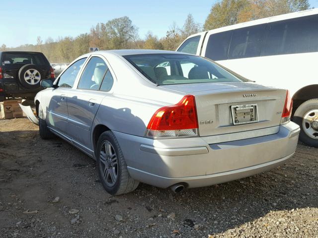 YV1RS592662545369 - 2006 VOLVO S60 2.5T SILVER photo 3