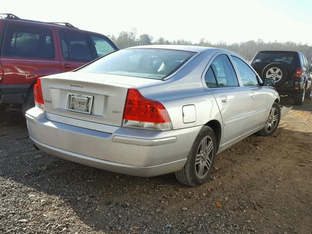 YV1RS592662545369 - 2006 VOLVO S60 2.5T SILVER photo 4